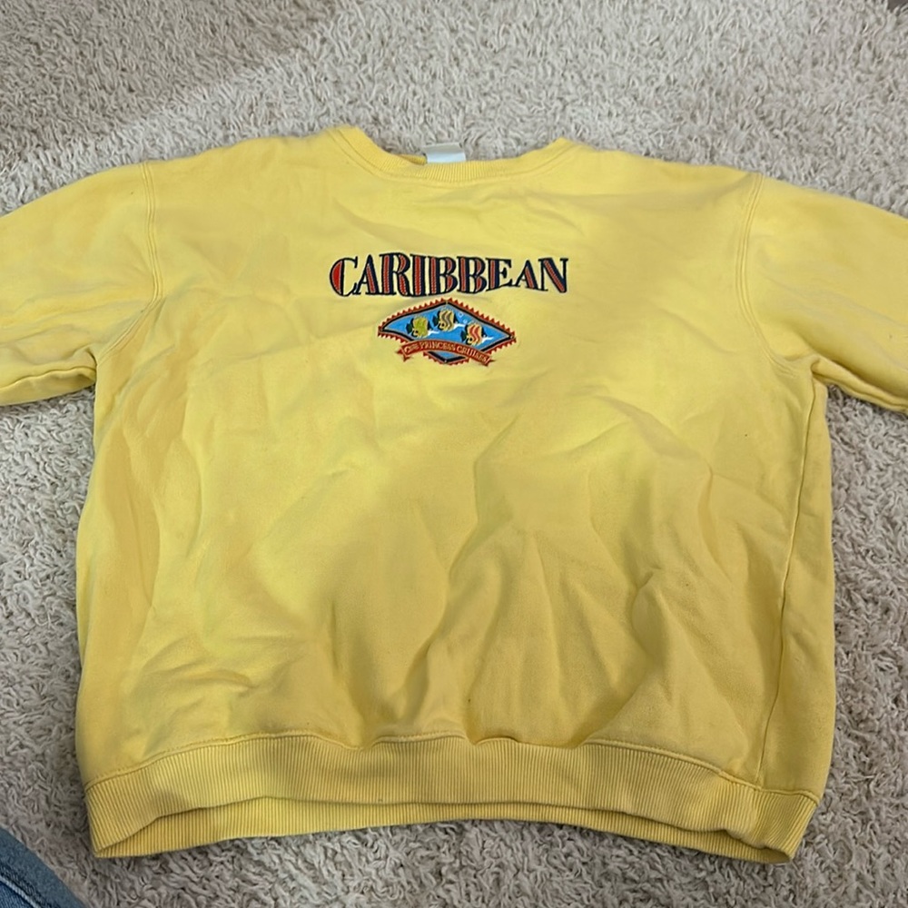 VINTAGE! princess cruises embroidered crewneck size medium!